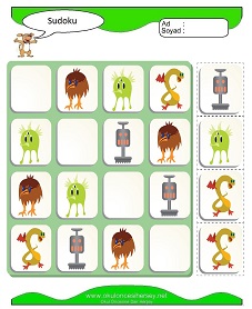 Sudoku Çocuk Bulmacaları